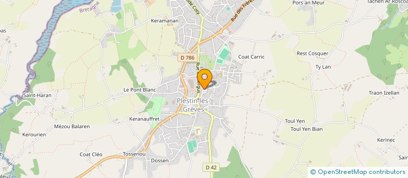 localisation de l'entreprise SYNDIC DE COPROPRIETE RESIDENCE KERGUS  PLESTIN-LES-GREVES