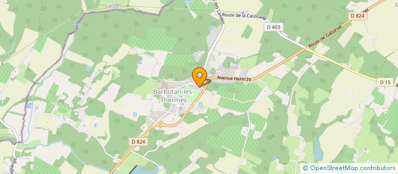 localisation de l'entreprise SYNDIC DE COPROPRIETE RESIDENCE LES SAUGES  CAZAUBON