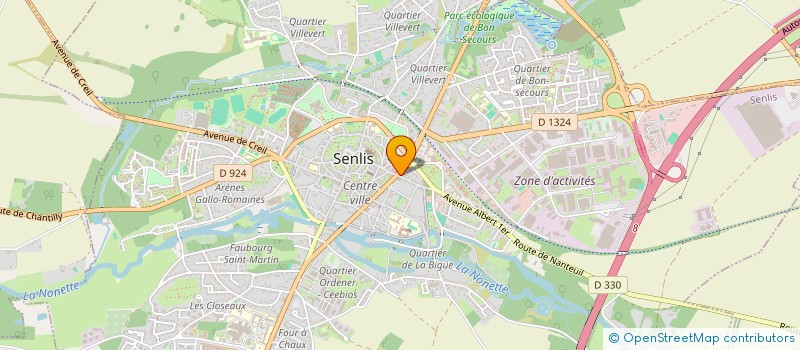 localisation de l'entreprise SYNDIC DE COPROPRIETE RUE BELLON  SENLIS