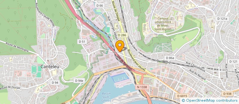 localisation de l'entreprise SYNDIC DE COPROPRIETE RUE DU LOUP à ROUEN