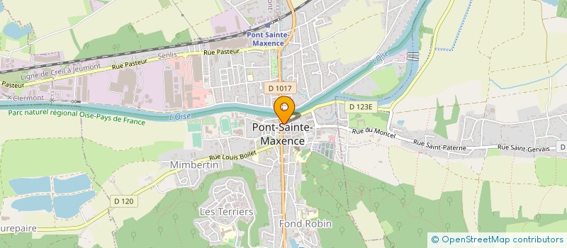 localisation de l'entreprise SYNDIC DE COPROPRIETE RUE DU PROFESSEUR RAMON  PONT-SAINTE-MAXENCE