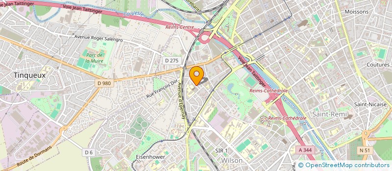 localisation de l'entreprise SYNDIC DE COPROPRIETE SAINTE GENEVIEVE  REIMS