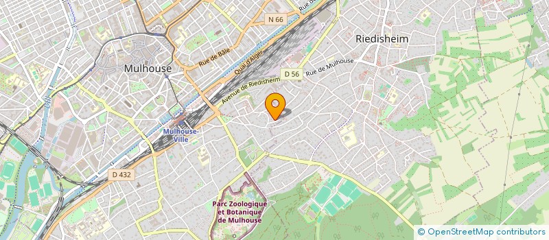 localisation de l'entreprise SYNDIC DE COPRORIETE RUE DE LA COLLINE  MULHOUSE