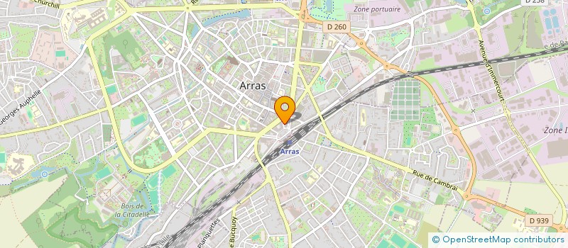 localisation de l'entreprise SYNDIC DE L'IMMEUBLE 7 RUE CHANZY  ARRAS