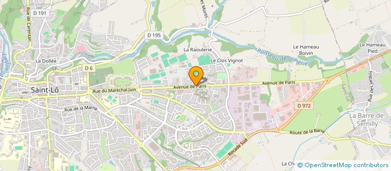 localisation de l'entreprise SYNDIC DE LA MAISON DE L AGRICULTURE  SAINT-LO