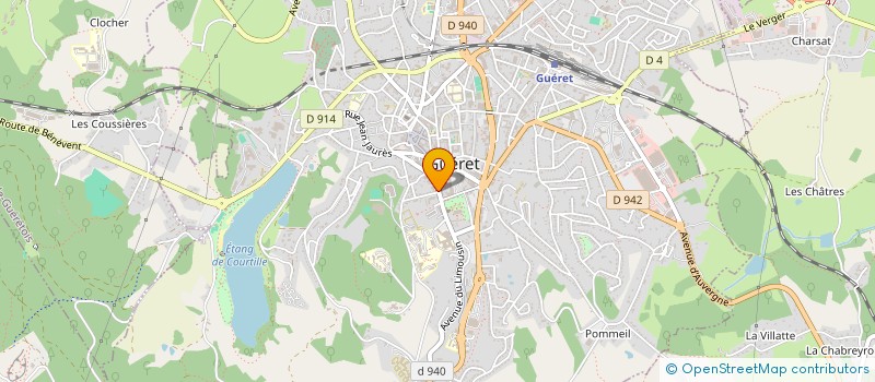 localisation de l'entreprise SYNDIC DE LA VALLEE DES CHERS  GUERET