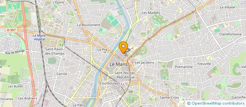 localisation de l'entreprise SYNDIC DES COMMUNS SAINT MICHEL  LE MANS