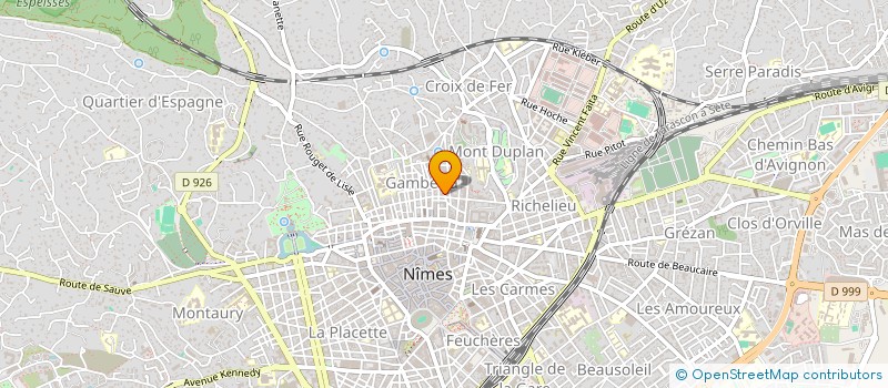 localisation de l'entreprise SYNDIC DES COPRO 21 RUE RANGUEIL  NIMES