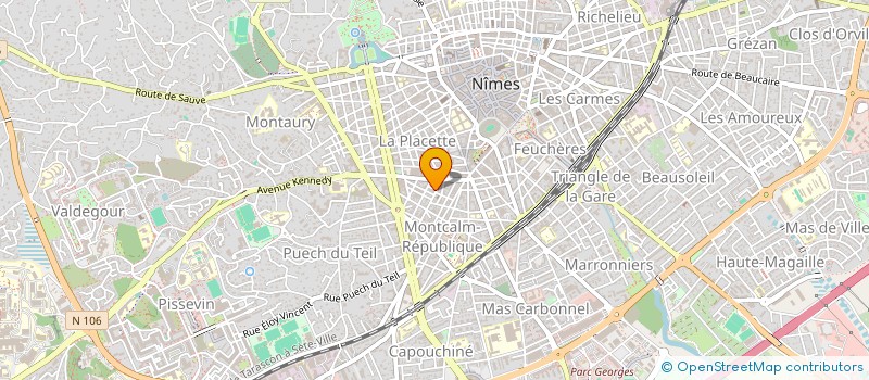 localisation de l'entreprise SYNDIC DES COPRO DU 1 R SUFFREN  NIMES