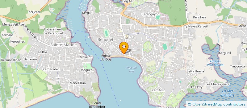 localisation de l'entreprise SYNDIC DES COPRO RESIDENCE BELLEVUE 393  BENODET