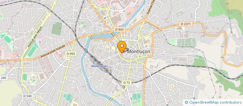 localisation de l'entreprise SYNDIC DES COPROPRIETAIRES à MONTLUCON