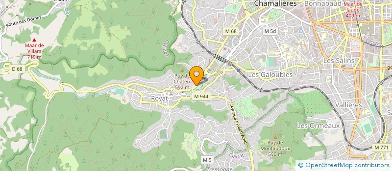 localisation de l'entreprise SYNDIC DES COPROPRIETAIRES  ROYAT