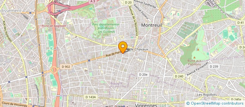 localisation de l'entreprise SYNDIC DES COPROPRIETAIRES  MONTREUIL