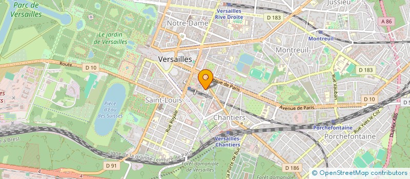 localisation de l'entreprise SYNDIC DES COPROPRIETAIRES à VERSAILLES