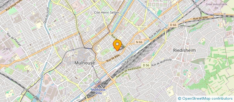 localisation de l'entreprise SYNDIC DES COPROPRIETAIRES 9 RUE FLORA  MULHOUSE