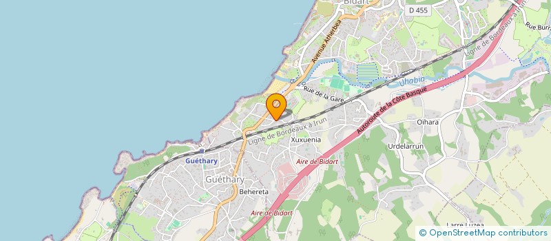 localisation de l'entreprise SYNDIC DES COPROPRIETAIRES RESIDENCE ATLANTIQUE  BIDART