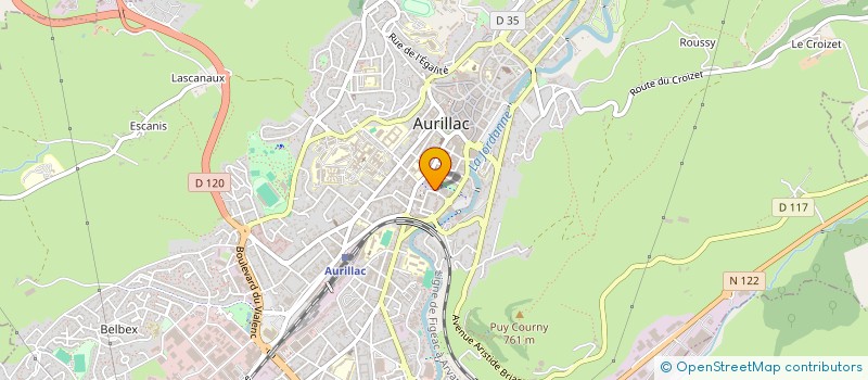 localisation de l'entreprise SYNDIC DES ENSEIGNANT SECTION CANTAL à AURILLAC