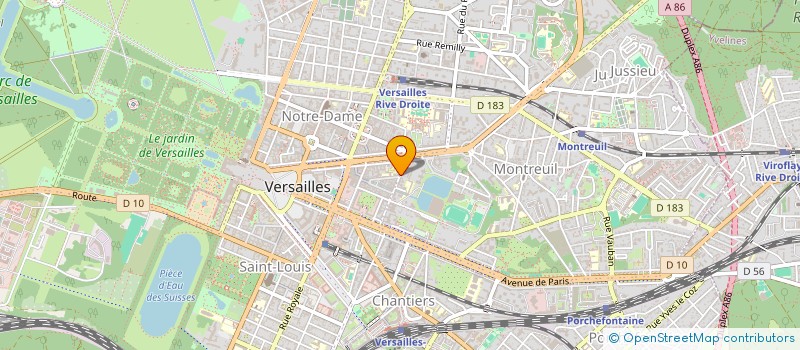 localisation de l'entreprise SYNDIC DU 17 R MONTBAURON à VERSAILLES