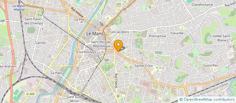 localisation de l'entreprise SYNDIC DU 51 STE CROIX  LE MANS