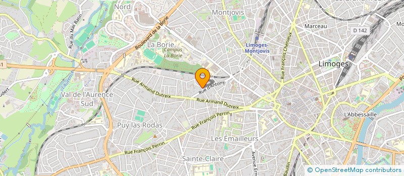 localisation de l'entreprise SYNDIC DU 6 CHEMIN D ANTONY à LIMOGES