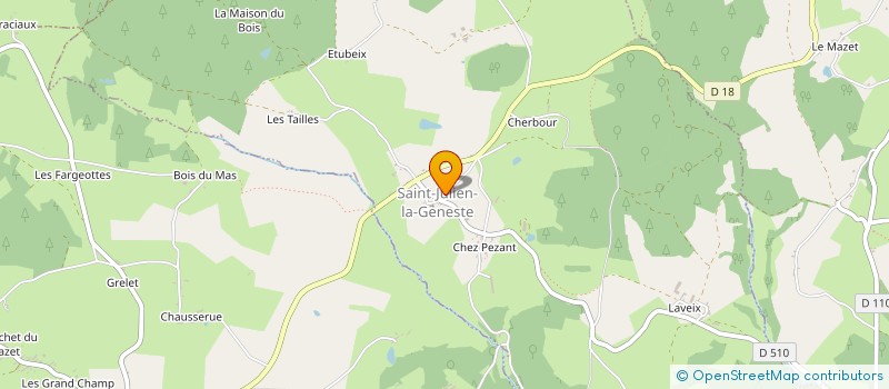 localisation de l'entreprise SYNDIC ELEVEURS DE CHEVAUX DE COMBRAILLE à SAINT GERVAIS D'AUVERGNE