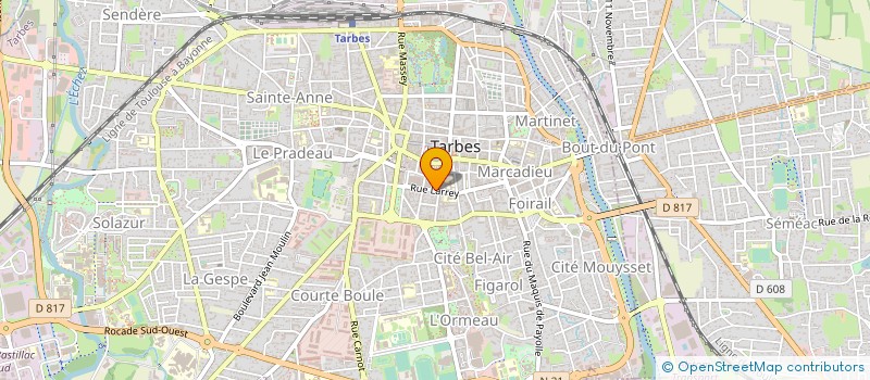 localisation de l'entreprise SYNDIC FONCIA CENTRE DE L'IMMOBILIER  TARBES