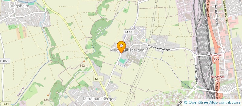 localisation de l'entreprise SYNDIC GALLA  NIEDERHAUSBERGEN