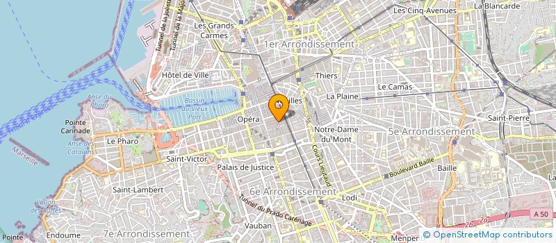 localisation de l'entreprise SYNDIC GEN EMPLOYES MAGASINS à MARSEILLE