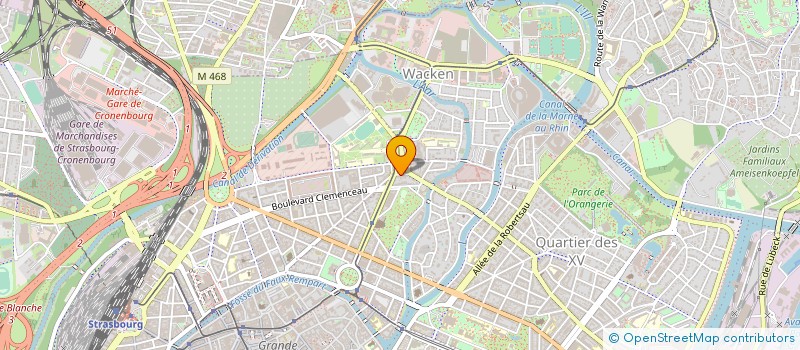 localisation de l'entreprise SYNDIC HOTELIERS RESTAUR DEBIT BOISSONS à STRASBOURG