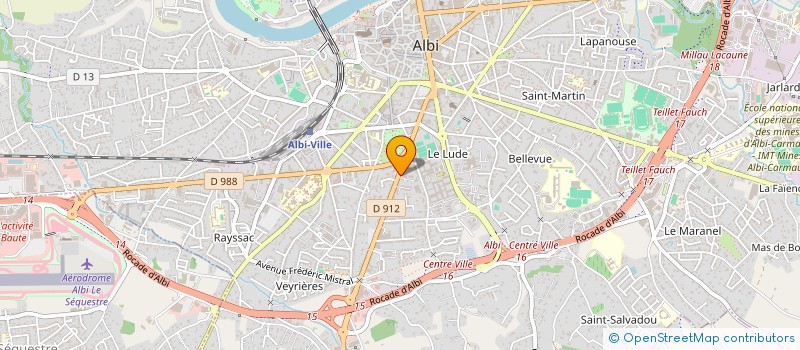 localisation de l'entreprise SYNDIC IMMEUBLE 101 AV.GAMBETTA  ALBI