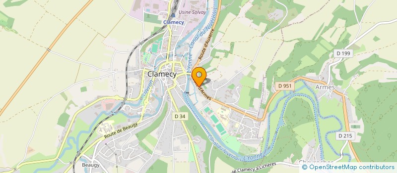 localisation de l'entreprise SYNDIC IMMEUBLE à CLAMECY
