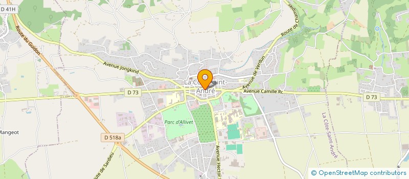 localisation de l'entreprise SYNDIC IMMEUBLE 55 R DE LA REPUBLIQUE à LA COTE-SAINT-ANDRE