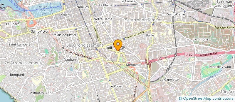 localisation de l'entreprise SYNDIC IMMEUBLE 67 CRS GOUFFE à MARSEILLE