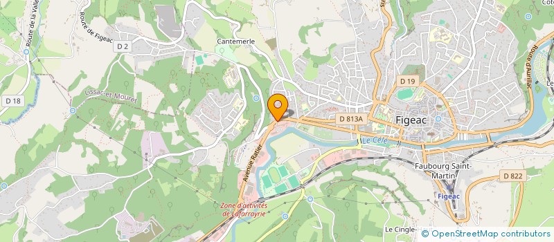 localisation de l'entreprise SYNDIC IMMEUBLE MOULIN DE LAPORTE  FIGEAC