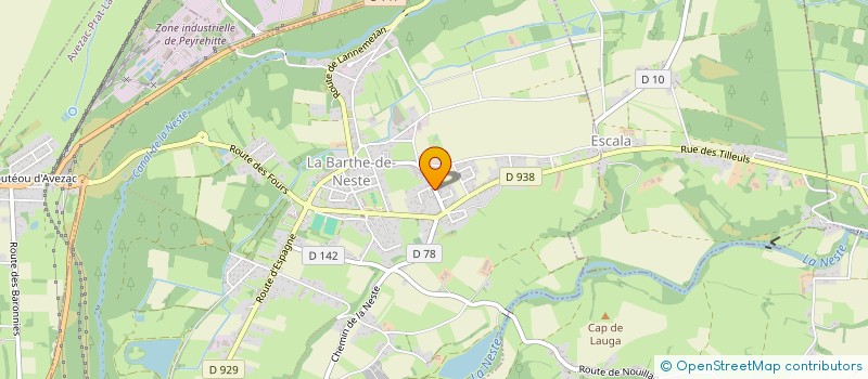 localisation de l'entreprise SYNDIC  INIT INTERCOM VALLEE DE LA NESTE  LA BARTHE-DE-NESTE