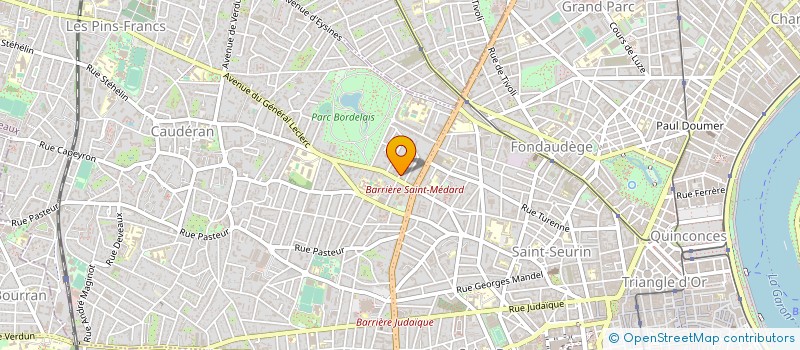 localisation de l'entreprise SYNDIC INTERDEPARTEMENT TRAITEURS AGREES à BORDEAUX