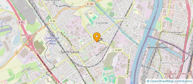 localisation de l'entreprise SYNDIC LA CROIX DU SUD  SAINT-LOUIS