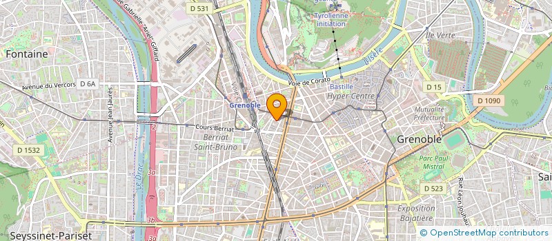 localisation de l'entreprise SYNDIC LE CLOS GERMAIN 2  GRENOBLE