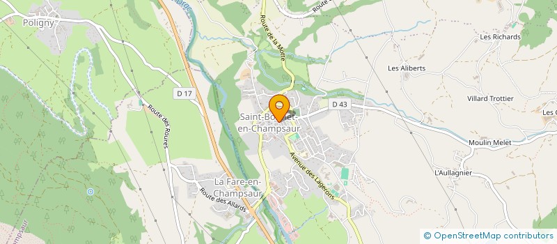 localisation de l'entreprise SYNDIC LE DRAC  SAINT-BONNET-EN-CHAMPSAUR