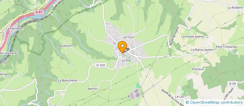 localisation de l'entreprise SYNDIC LE PANORAMIQUE  ECHALAS