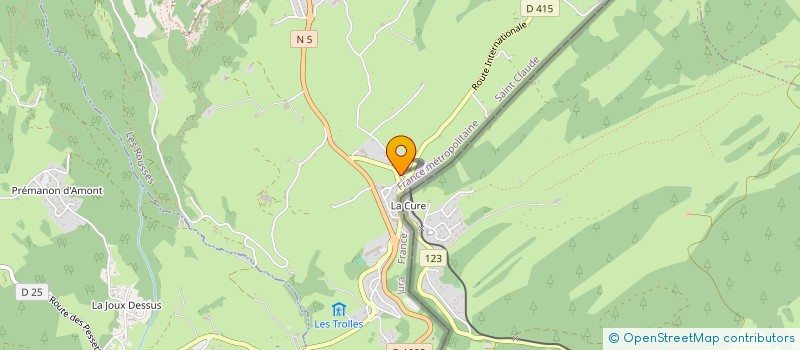 localisation de l'entreprise SYNDIC LE REFUGE DE LA CURE  LES ROUSSES