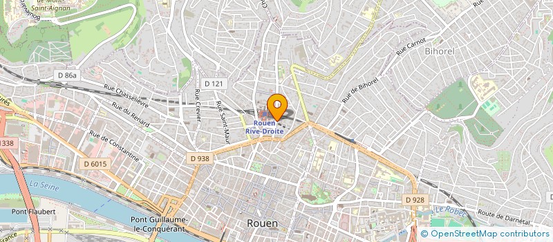 localisation de l'entreprise SYNDIC  LE RIVE DROITE à ROUEN