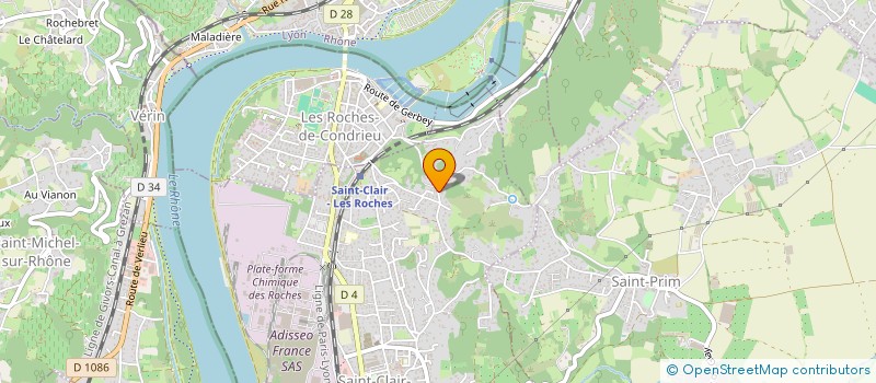 localisation de l'entreprise SYNDIC LES GRIVES  SAINT-CLAIR-DU-RHONE