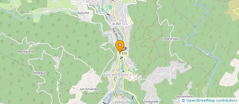 localisation de l'entreprise SYNDIC LES TAILLADES  VALS-LES-BAINS