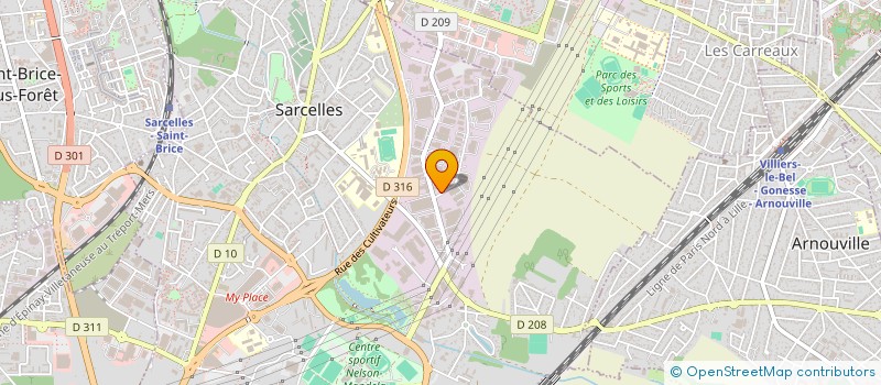 localisation de l'entreprise SYNDIC NAT PATRON MODERNE INDEPENDANT à SARCELLES
