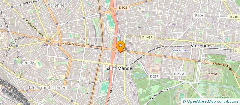localisation de l'entreprise SYNDIC NAT UNIFIE AUDIOPROTH 4 à SAINT-MANDE