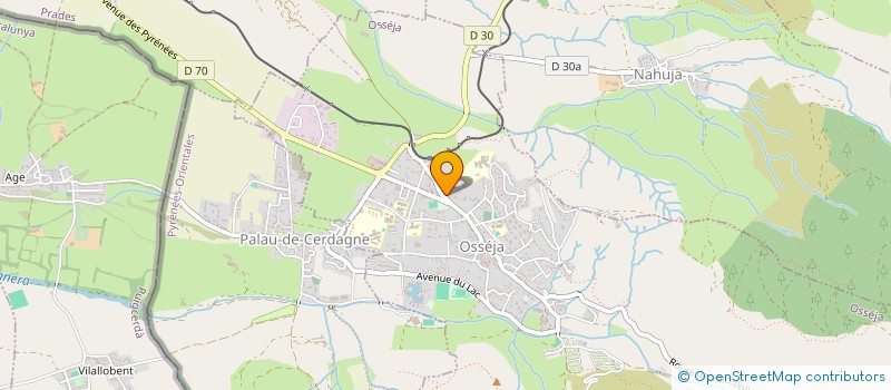 localisation de l'entreprise SYNDIC NOVA CERDANA  OSSEJA