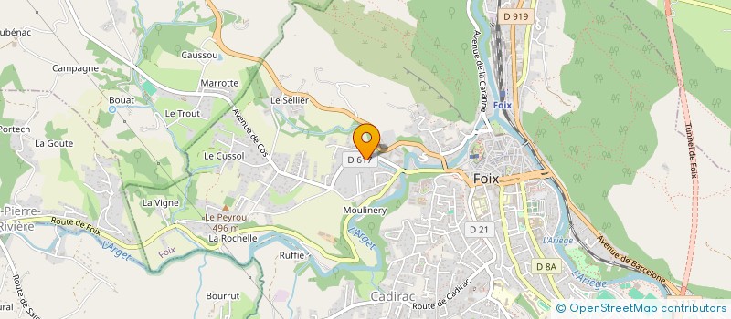 localisation de l'entreprise SYNDIC OMNIUM GESTION RESIDENCE DOMAINE LES TROIS TOURS à FOIX
