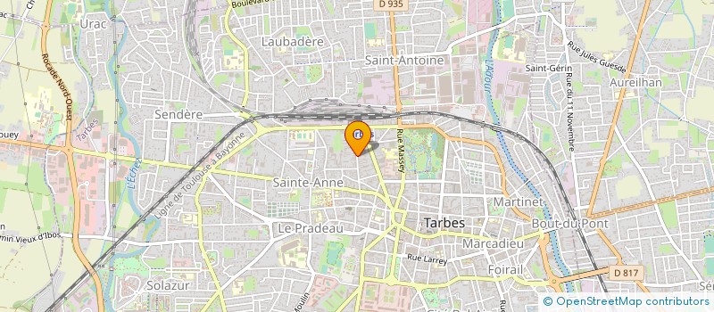 localisation de l'entreprise , SYNDIC PATRICK PETIT  TARBES