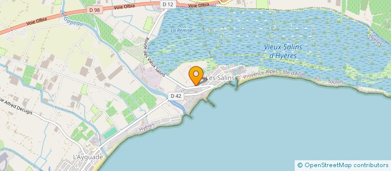 localisation de l'entreprise SYNDIC PECHEUR SALINS à HYERES